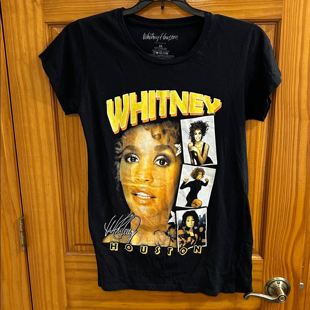 Whitney Houston Black Graphic T-Shirt
